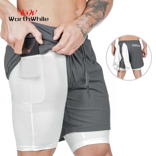 

worthwhile running men shorts summer sports quick dry crossfit wear jogging gym fitness workout sportwear compression shorts, Black;blue