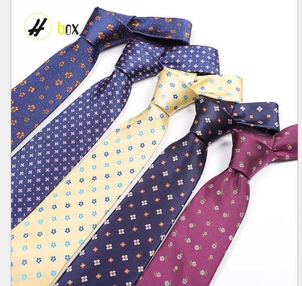 

broken flower men's tie men's business leisure tie, Blue;purple