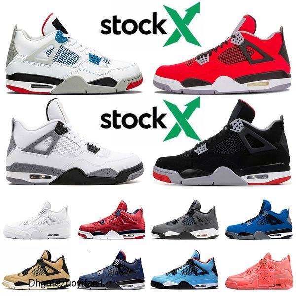 

jumpman 4 what the 4s iv men basketball shoes new bred travis scott fiba mushroom white cement what the punch luxury sneakers
