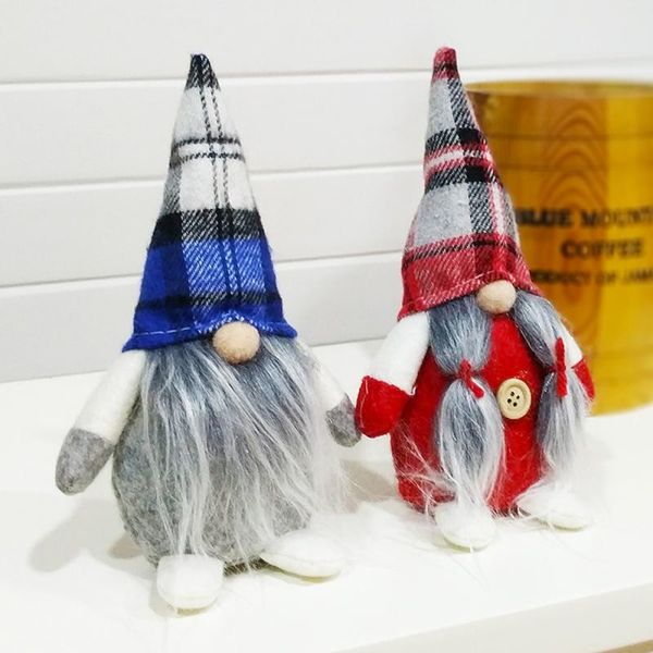 

2019 christmas toy santa claus figure snowman elk christmas tree hanging decoration party plush doll new year gift