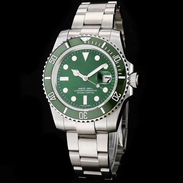 

Top quality green Ceramic Bezel Mens Mechanical smooth Stainless Steel Automatic Movement Watches Sports watch Self-wind Watch Wristwatches