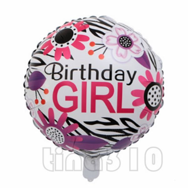 

new 18 inch happy birthday balloons aluminum film balloon birthday party decoration balloon children's toy balloon t2i5006