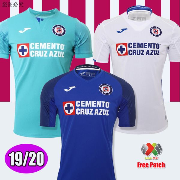 

Новые Прибывшие 2019 2020 Мексика Клуб Круз Azul Liga MX Футбол Трикотажные изделия 19/20 Home Blue Away Белые Футбольные Майки camisetas de futbol Jersey