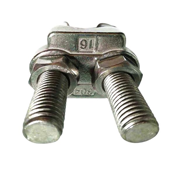

2mm steel cable clamp clip - pack of 1 - cable grommet, indoors or outdoors
