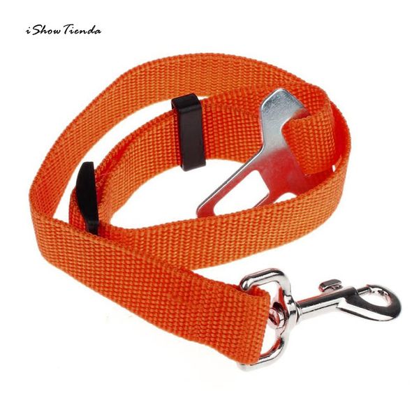 

ishowtienda new pets vehicle car seat belt seatbelt harness lead clip home car pet cat dog safety care green orange wholesale