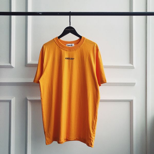 

19SS Hot Men and Women TEE AMBUSH Short Sleeved T-shirt Fashion Mens Designer T Shirts Monogrammed Luxury Shirt