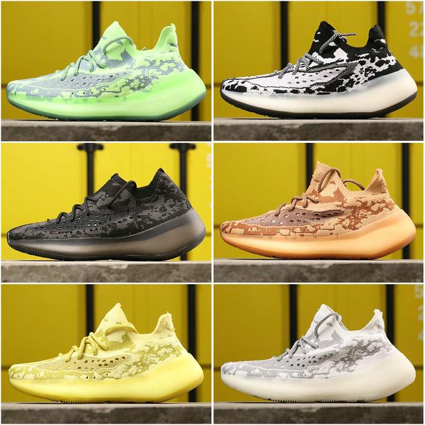 

2020 new kanye west shoes v3 alien wave runner white black clay zebra mens running shoes women desinger sport sneakers des chaussures schuhe