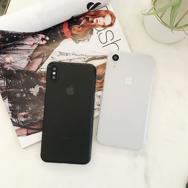 

half transparent 0.3mm for iphone 6 plus pp case soft plastic frosted phone case back cover for iphone 11 pro max