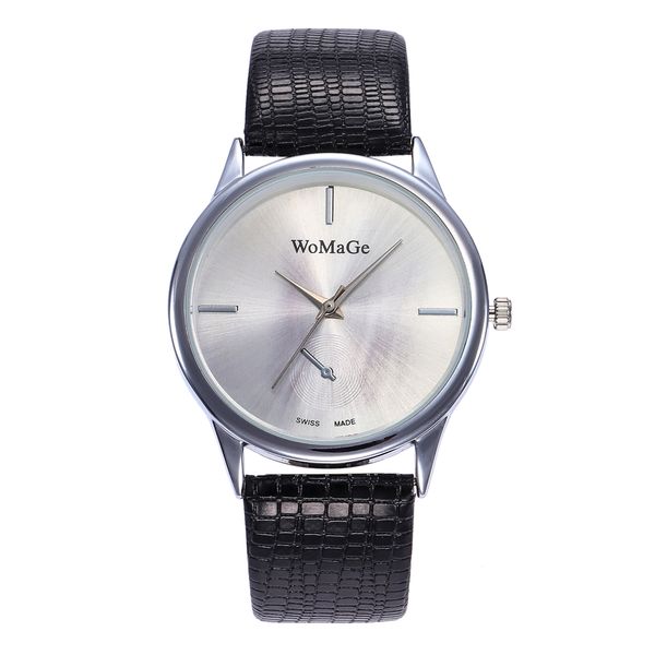 

simple multicolor watch lovers' watch for couple ladies women watches couple watches gift for women, Slivery;brown