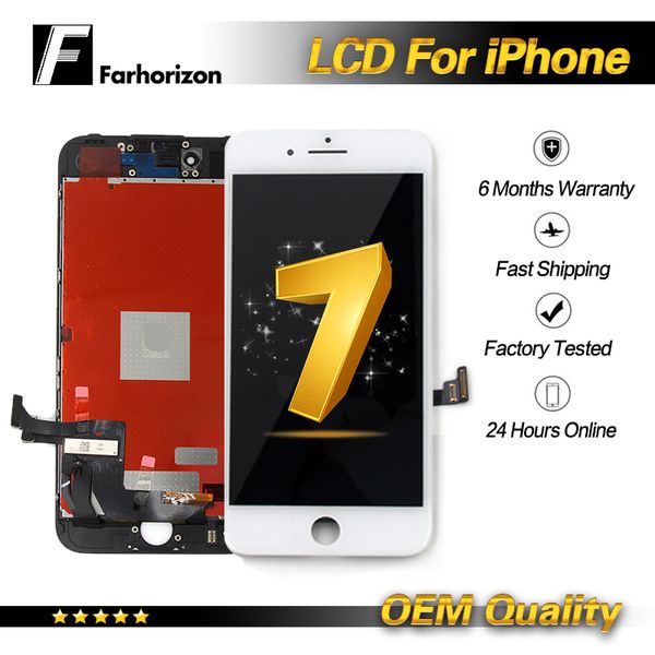 

oem lcd for iphone 7 replacement tested working lcd display touch digitizer frame assembly replacement repair for iphone 7