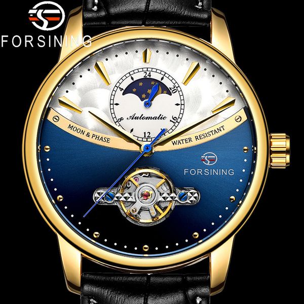 

forsining skeleton waterproof automatic mechanical men wristwatch army sport male clock man watch 8179, Slivery;brown