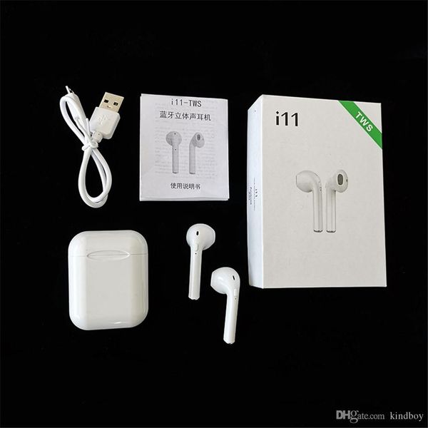 

I11 tw mini bluetooth earphone wirele ba earbud bluetooth 5 0 ver ion tereo with charging box mic for all apple android phone dhl
