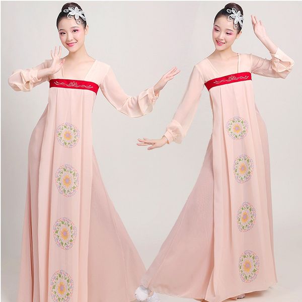 

asia pacific islands garment modern women hanbok gown cosplay costume korean vintage chiffon dress oriental ethnic clothing, Red