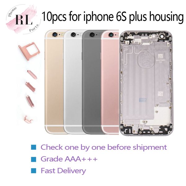 

10pcs new housing for iphone 6s plus housing case cover half chassis body replacement repair parts