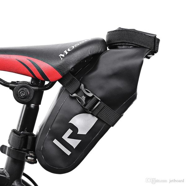 

roswheel 131363 waterproof bicycle saddle bag cycling accessory rear bag saddle outdoor pouch bag 100% waterproof