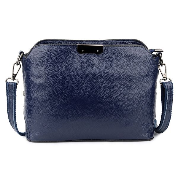 

genuine cow leather blue women messenger bags new fashion large capacity small shoulder crossbody purse lady wallet