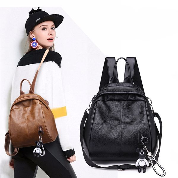 

2020 new student backpack women fashion school bag multifunctional europe and america bag outdoor school