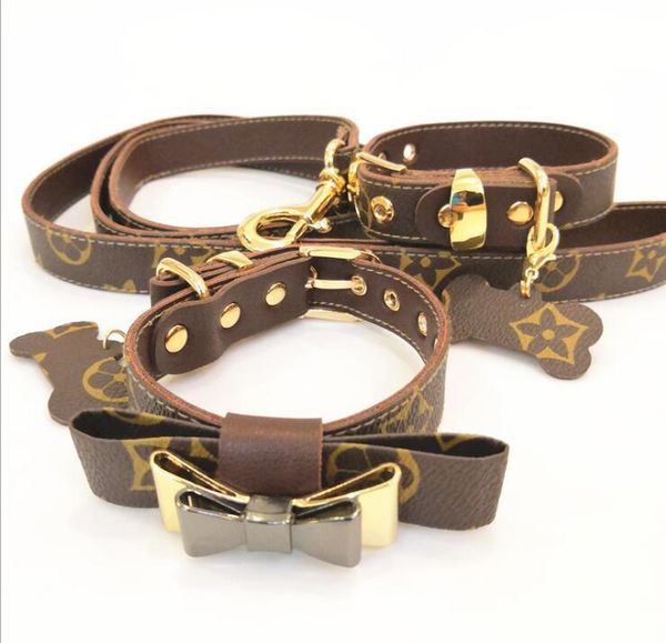 

designer brown sunflower cortex pet necklace dog traction set pet supplies with box ing