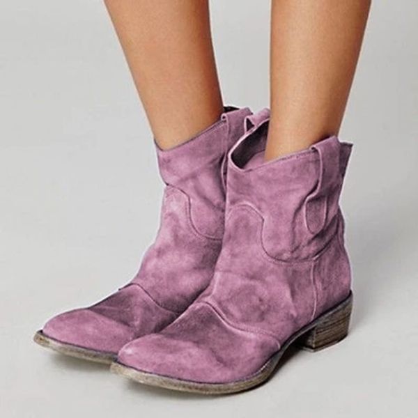 

shujin women's winter boots warm shoes low heel ankle boots female casual shoes pu leather female short new 2019, Black
