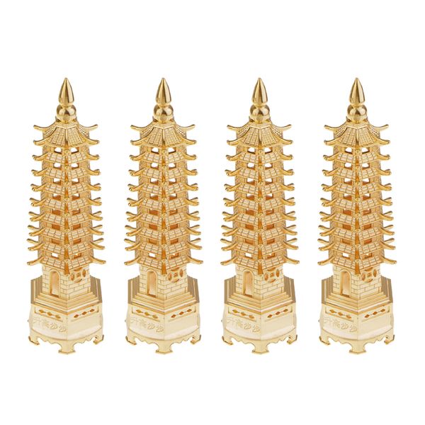 

4pc 18cm chinese buddhism temple wenchang collectibles office decor