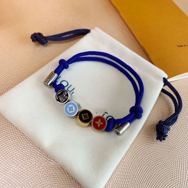 

пары рука rope donkey марка clover мужчин и женщин студенты корейского стиля большой браслет простой две подруги браслет donkey марка, Golden;silver