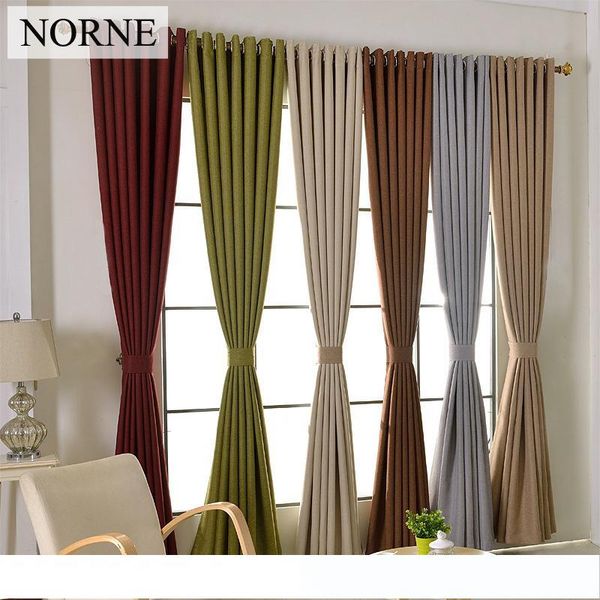2019 Norne Solid Heavy Blackout Curtain 85 Shading Rate Thermal Insulated Privacy Assured Window Curtains Panel For Bedroom Living Room From