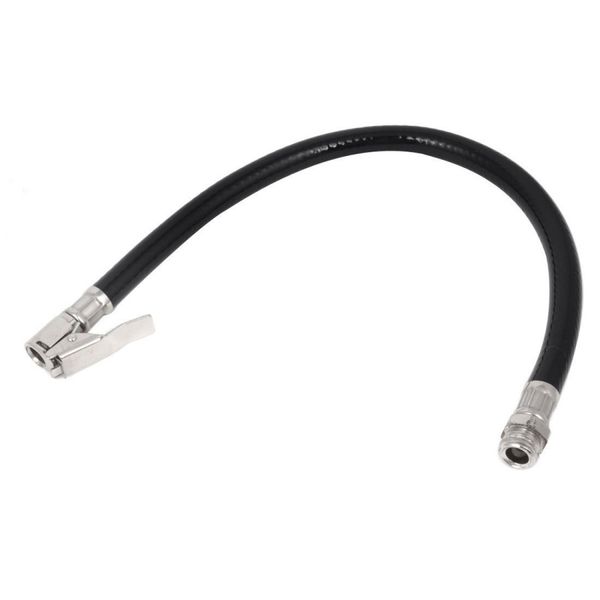 

car auto 1/4pt male threaded rubber inflating hose air tire inflator