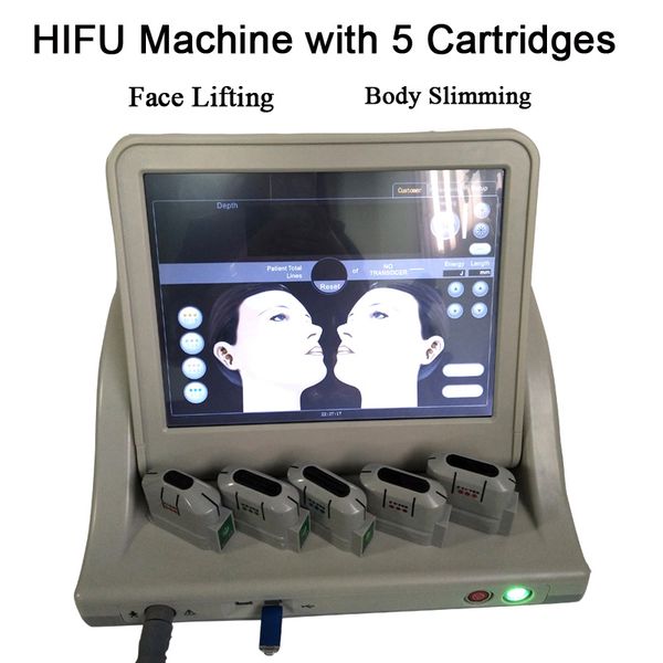

hifu high intensity focused ultrasound hifu machine for salon skin rejuvention with 5 heads for face and body