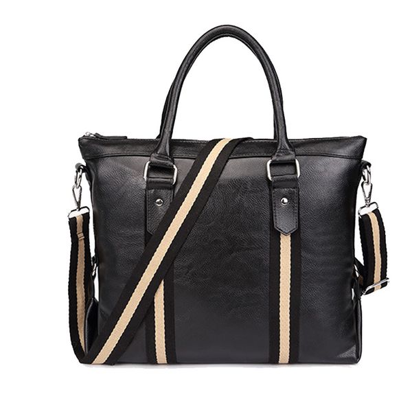 

2020 new men's leather briefcase totes bag for documents men's shoulder bag male leather business messenger