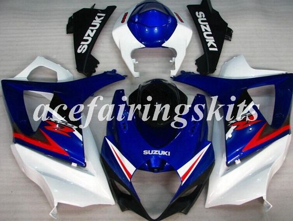 

4 подарки новый abs мотоцикл полный обтекатели комплект подходит для suzuki gsx-r1000 k7 2007 2008 07 08 кузов набор темно-синий