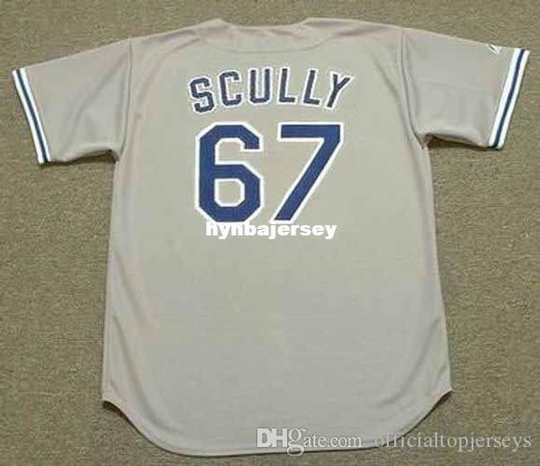 

custom vin scully los angeles stitched 1981 majestic vintage away baseball jersey retro mens jerseys running, Black;blue