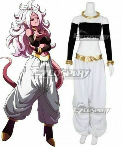 

горячо! dragon ball majin android 21 косплей костюм, Black;red