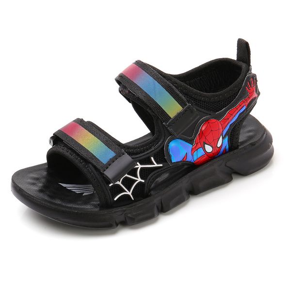 

boys sandals 2020 new cartoon children shoes wear-resistant sandals fashion classic anti-slip students boys kids shoe, Black;red