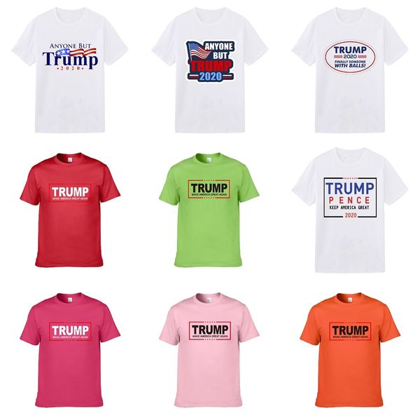 

men's ladies' designer trump t-shirt fashion designer men's summer casual street designer trump t-shirt letters cotton round, White;black