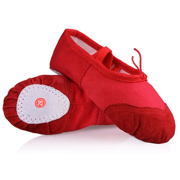 

wholesale children girls kids soft sole ballet dance shoes 3-13 years, Black;red