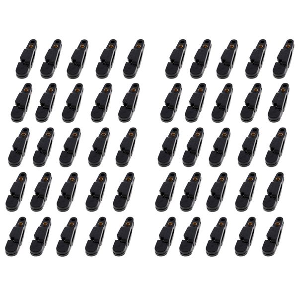 

50pcs snap release clip for weight, planer board, kite, heavy tension black
