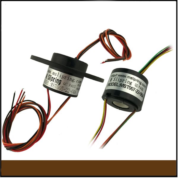 

1pc through hole slip ring 2/4/6/12 channels wiring 1.5a 2a low current slipring hollow slip rings w hole 5-9mm conductive rings