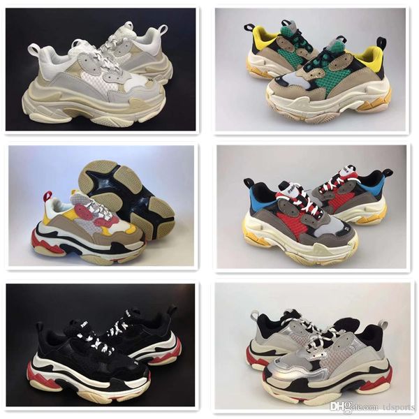 

kids triple s sneakers for boys designer shoes girls platform child sports children chaussures teenage thick soled youth