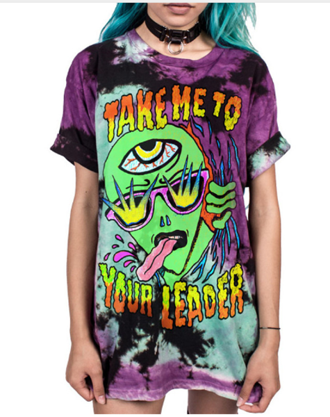 

новый мультфильм аниме галактика письмо череп/симпатичные чужеродные футболки 3d печати мужчины/женщины унисекс смешно лето круглый воротник, White;black