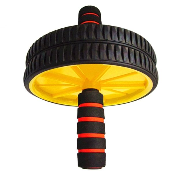 

abdominal wheel, double wheel, abdominal muscle wheel, abdominal device, fitness equipment, two-color sponge handle ab rollers