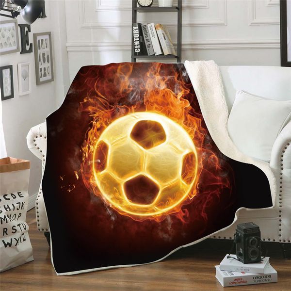 

softbatfy ball sports fan wassersportler football tennis rugby volleyball fleece throw blanket sofa bedding blankets drop ship