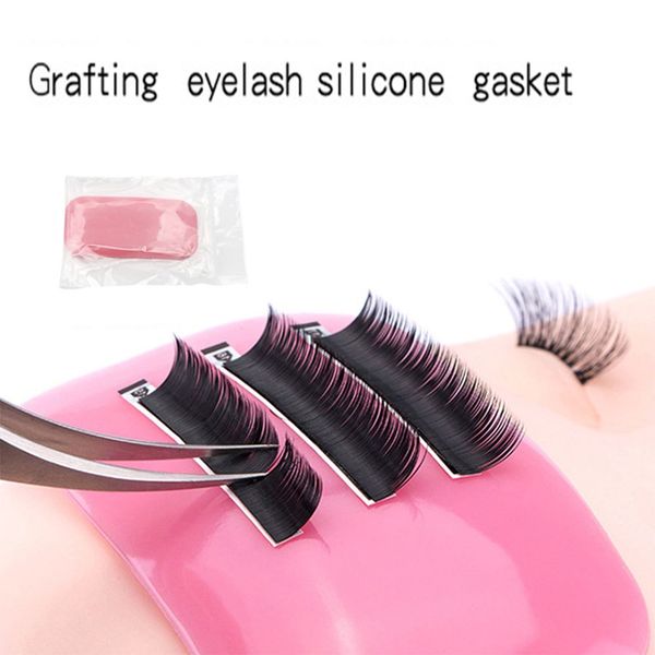 

eyelashes forehead sticker pad silicone transparent planting graft eyelash extension tray stand pallet lash holder tool makeup