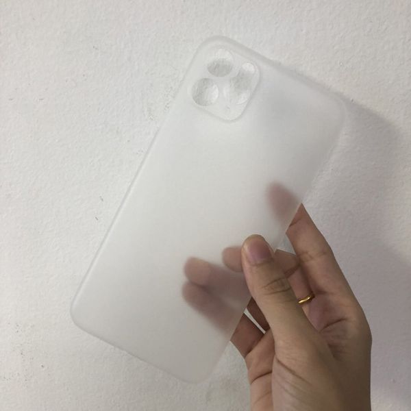 

sell 0.3mm pp case for iphone 11 pro max soft plastic frosted phone case back cover for iphone 11 pro max