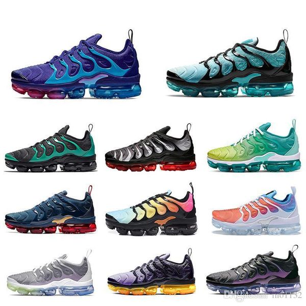 

2020 vapors tn plus spirit teal geometric active women mens running shoes aurora green designer men sneakers trainers maxes sport size 36-46