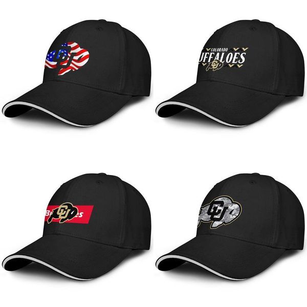 

colorado buffaloes football red logo black for men and women baseball cap design designer custom cool fashion personalized trendy hats, Blue;gray
