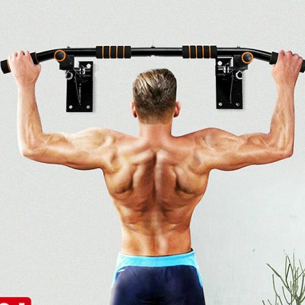 

new indoor pull up bar wall horizontal bar home gym workout chin up training sport fitness equipment black/white 93x18cm