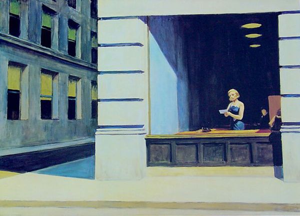 

edward hopper new york office 1962 tampa museum home decor handpainted &hd print oil painting on canvas wall art canvas pictures 200218