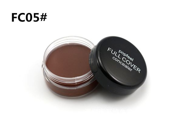 

popfeel full coverage concealer 5 colors single foundtaion natural cover dark circles concealers face isolation repair good fashion makeup b