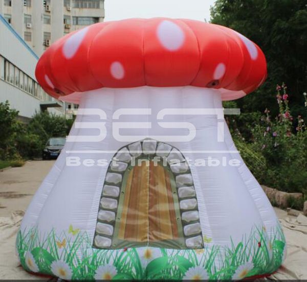 

гигантские надувные гриб палатка для детей на открытом воздухе украшения надувного грибной дом для продажи воздуха взорван грибе события, ве