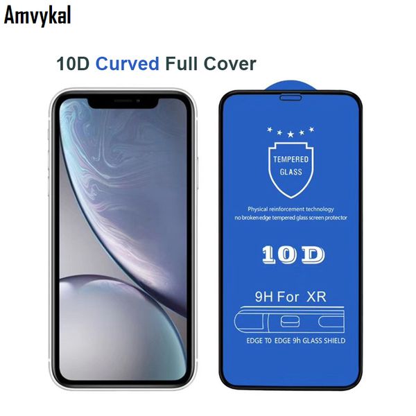 

10d curved protective glass on the for iphone 11 pro max xs max xr 7 8 6s plus 11pro screen protector tempered glass